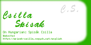 csilla spisak business card